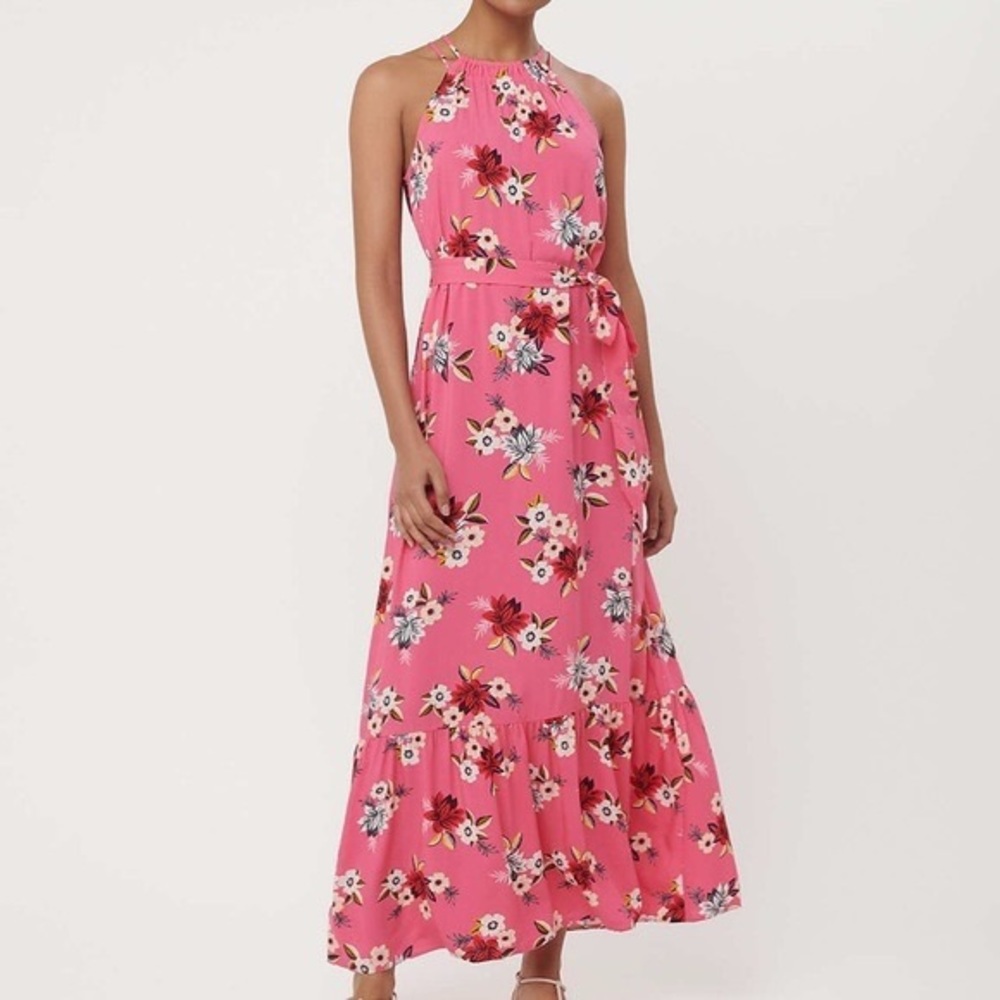 LOFT - Zinnia Halter Maxi Dress